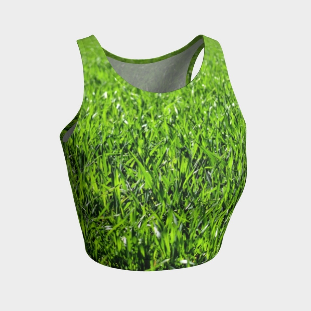 Set - Grass Crop Top + Grass Pencil Skirt
